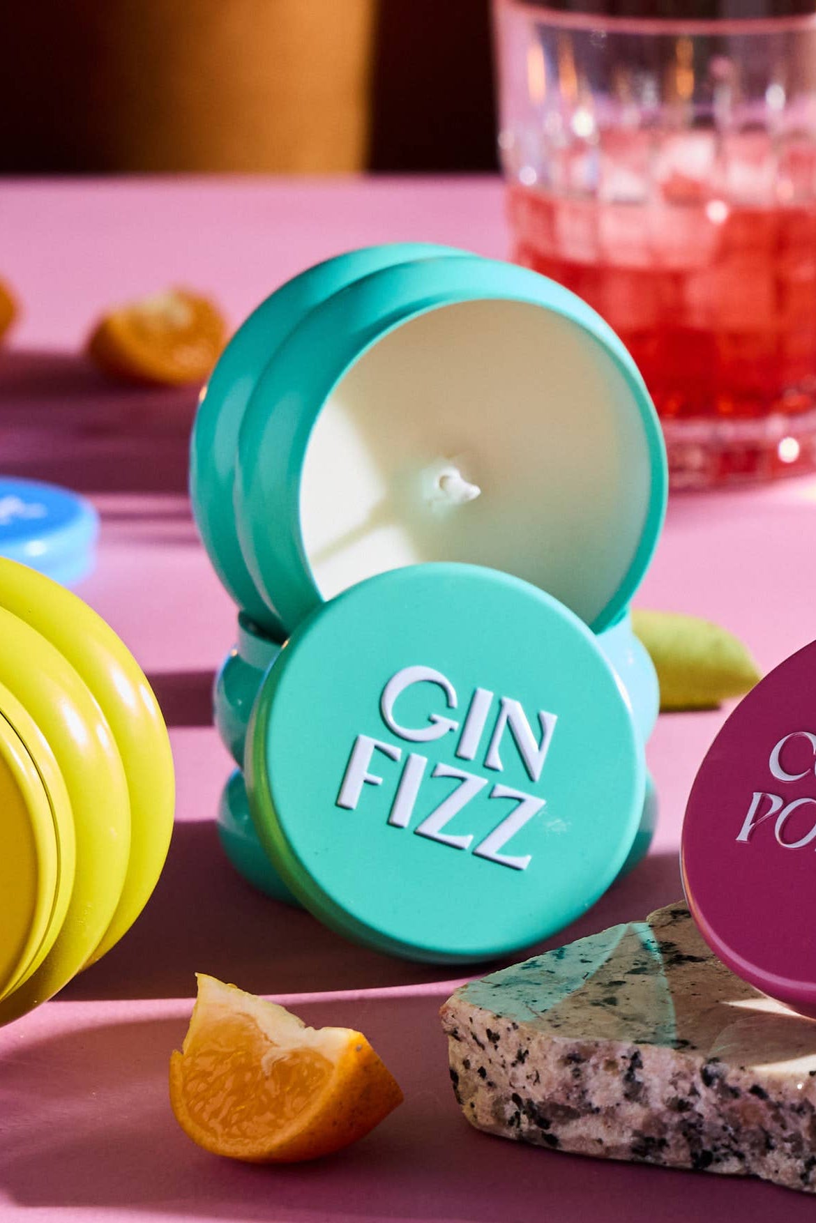 gin fizz tin candle - 3.5 oz