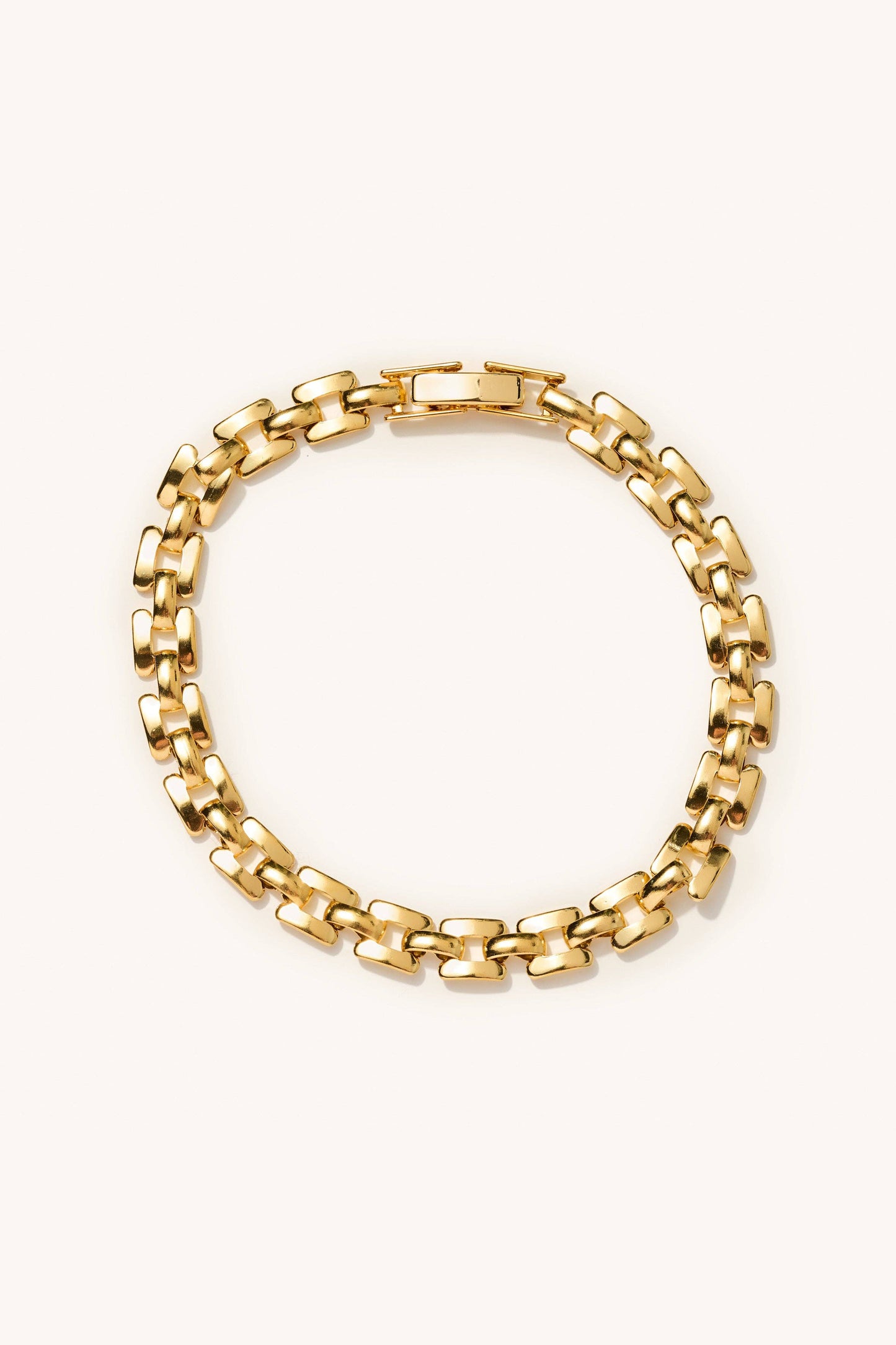 golden geo bracelet