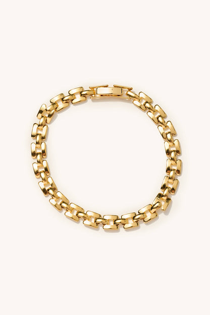 golden geo bracelet