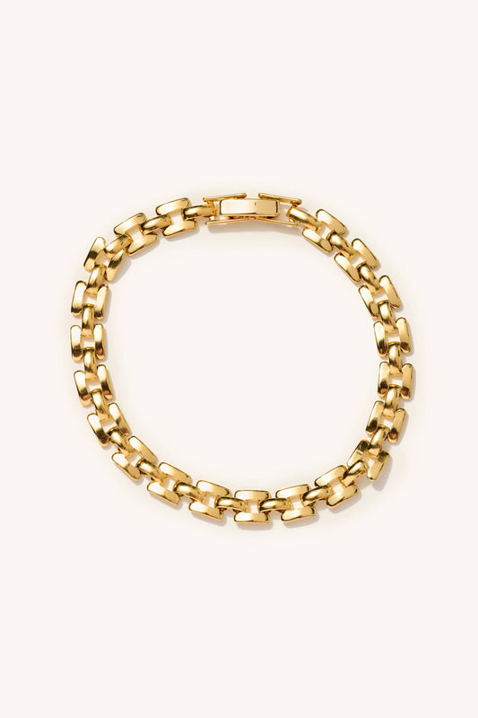 golden geo bracelet