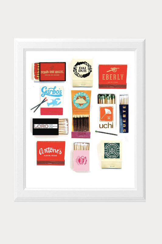 matchbook austin texas art print