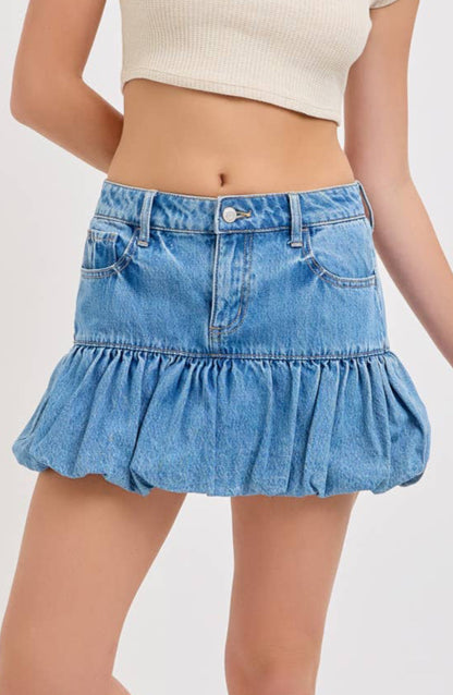 emory skirt - mid wash