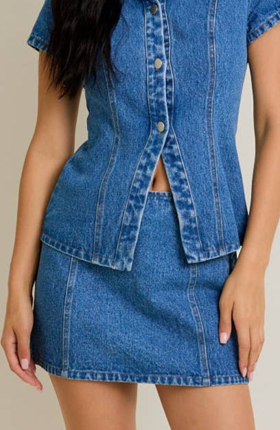 sawyer skirt - denim