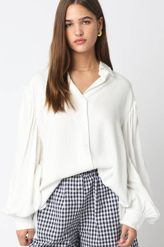 shea blouse - white