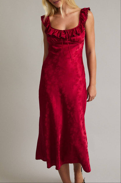 noel dress - ruby red