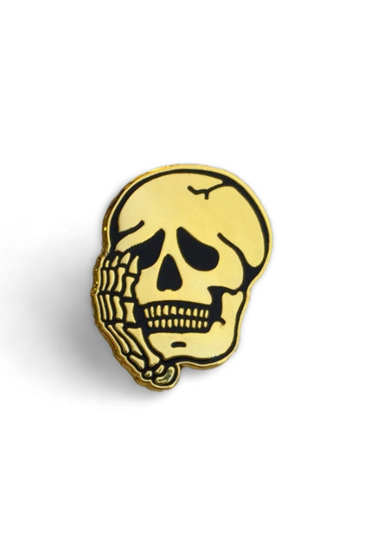 pin - worriers anxiety club skull
