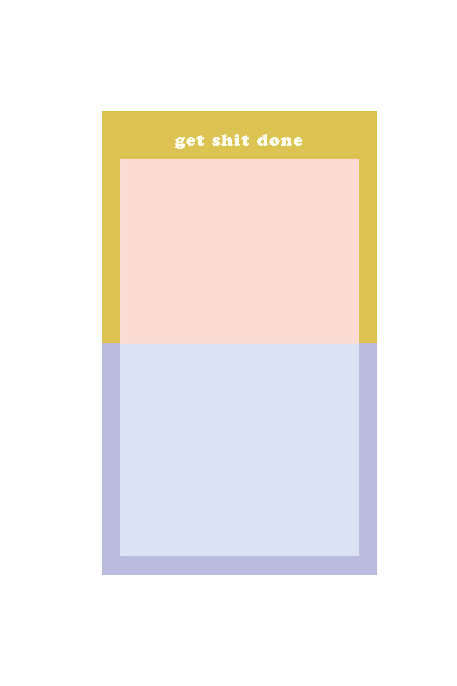 tearaway notepad - get shit done