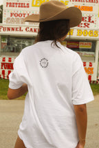 hot dogs and cold beer tee - white (FINAL SALE)