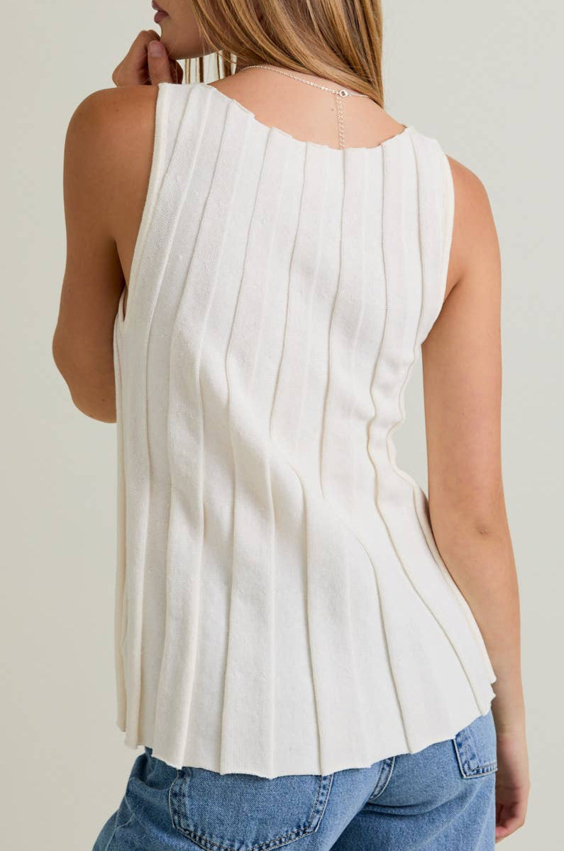 collins top - ivory