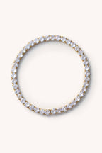 elastic tennis bracelet - gold