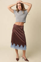 lois skirt - brown