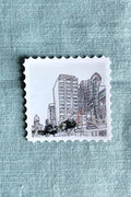downtown stamp sticker