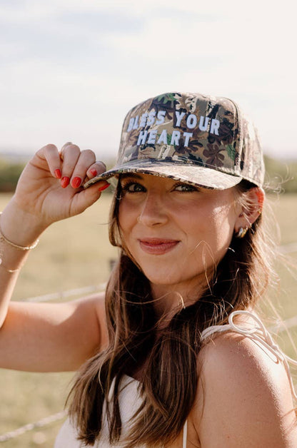 bless your heart camo hat