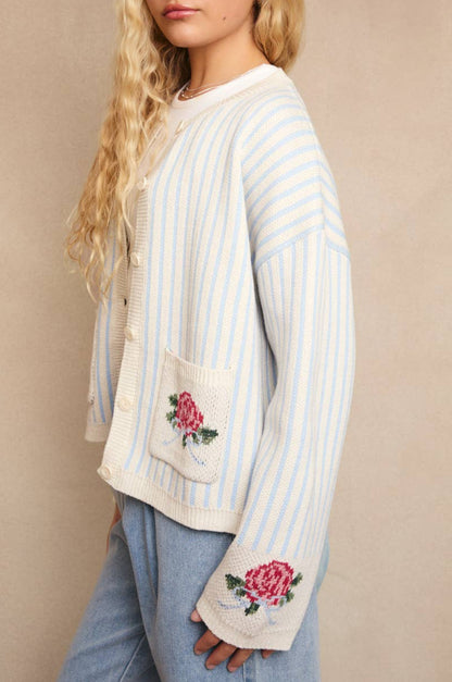 hazel cardigan - blue