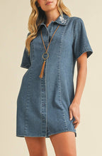 gracie dress  - denim