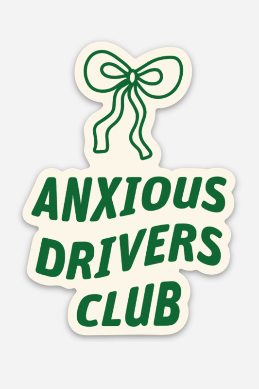 anxious driver bumper sticker