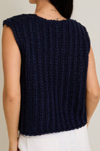 campbell sweater vest - navy (FINAL SALE)