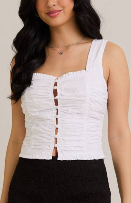 tatum top - white (FINAL SALE)