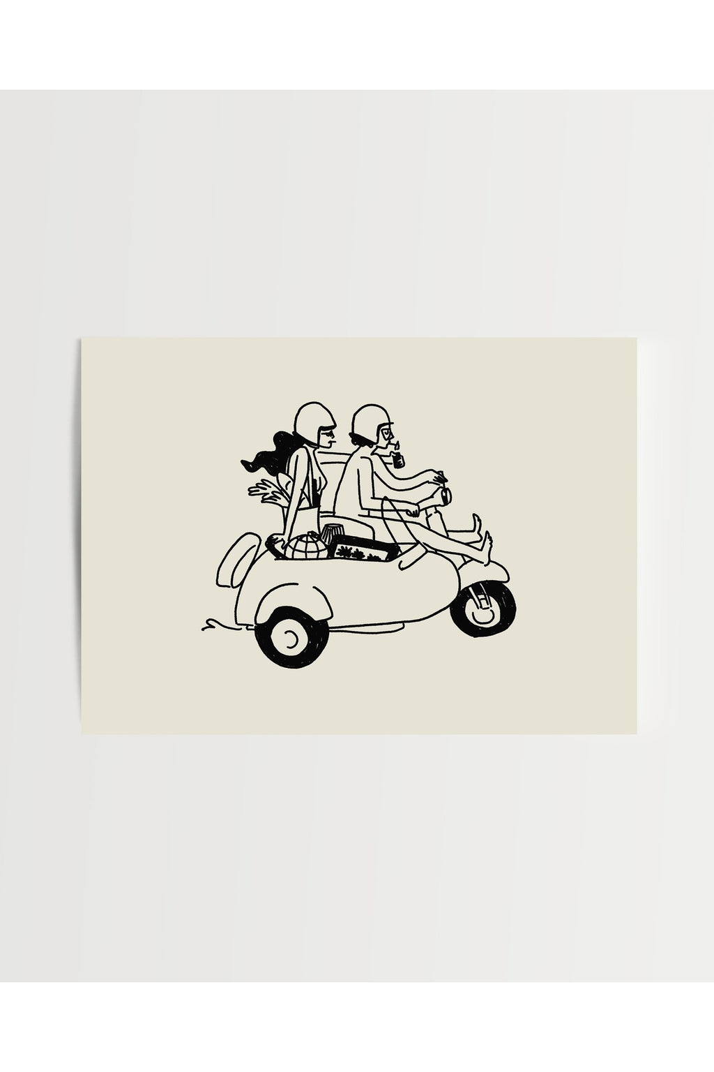 farmer's market lovers art print - 5x7