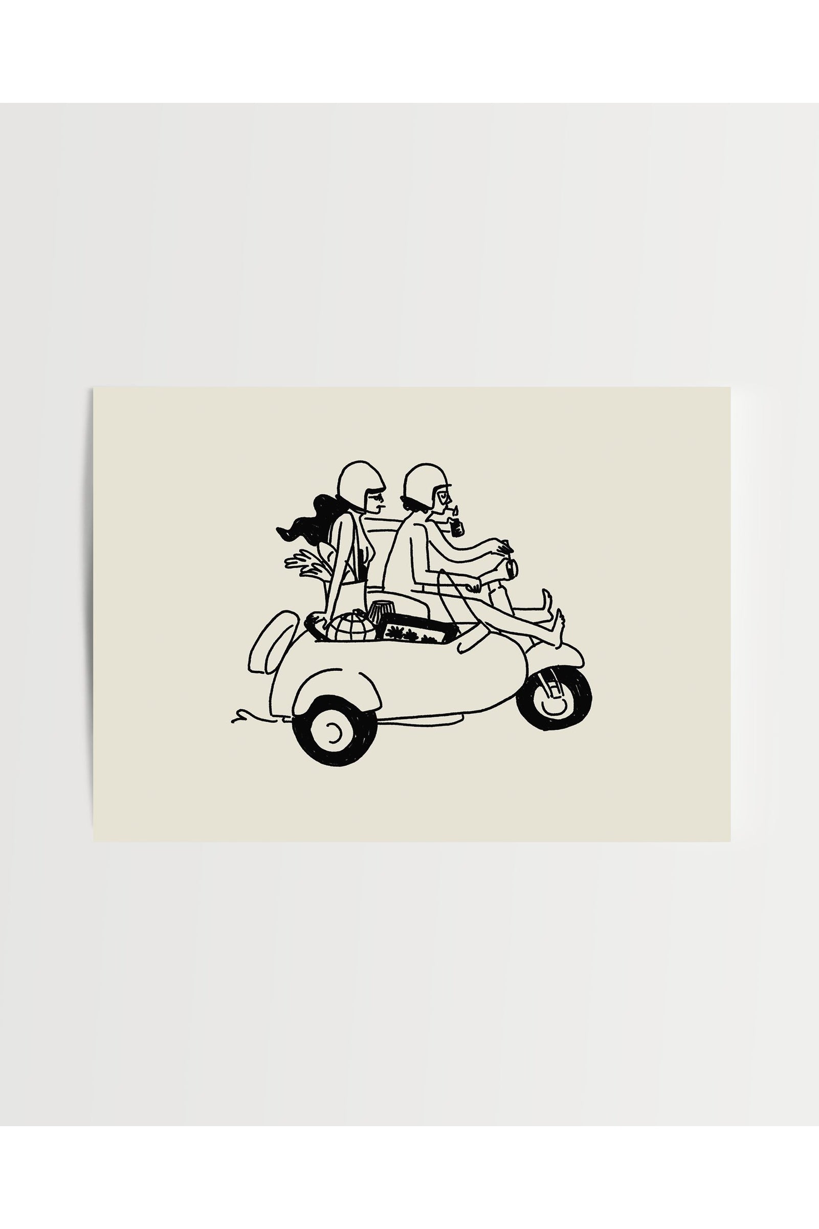 farmer's market lovers art print - 5x7