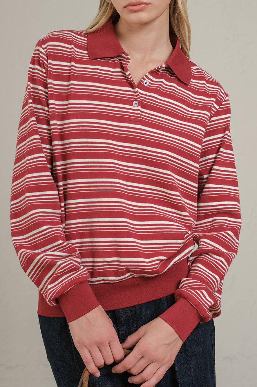 hanna polo – burgundy