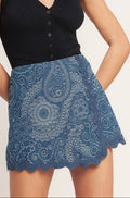 kora skort - indigo