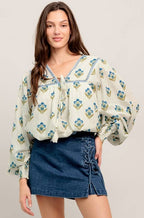 gemma top - ivory