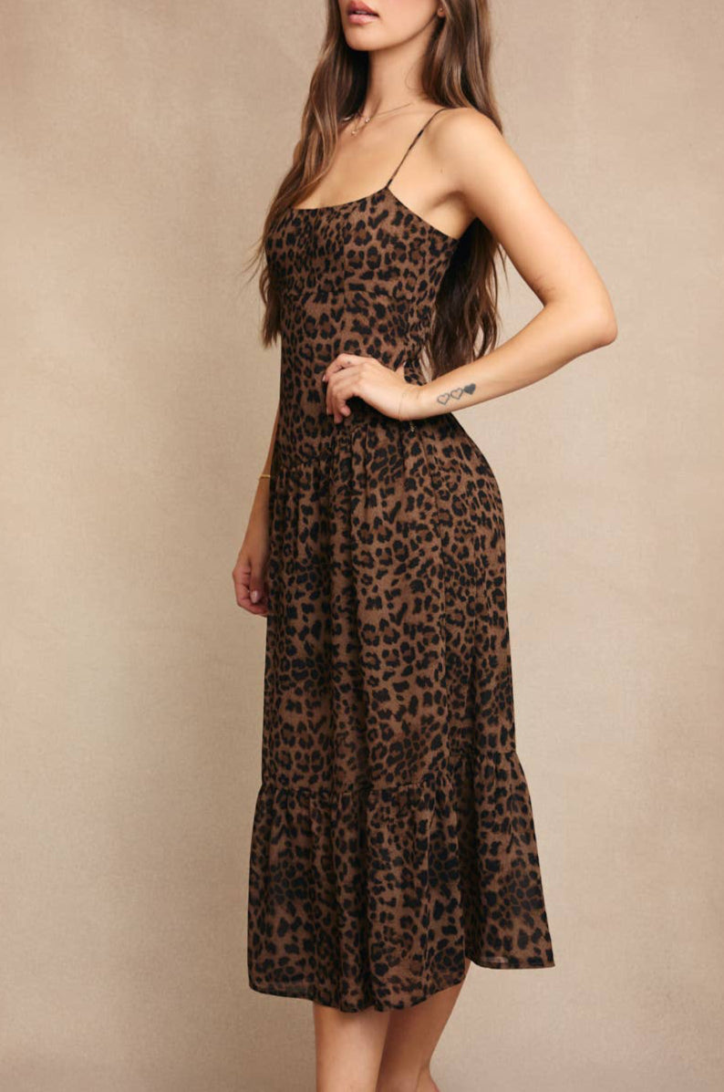 lettie dress - brown