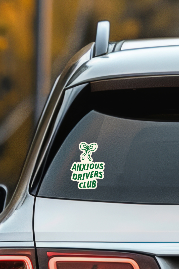 anxious driver bumper sticker