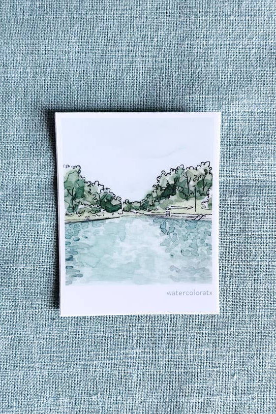 barton springs polaroid sticker