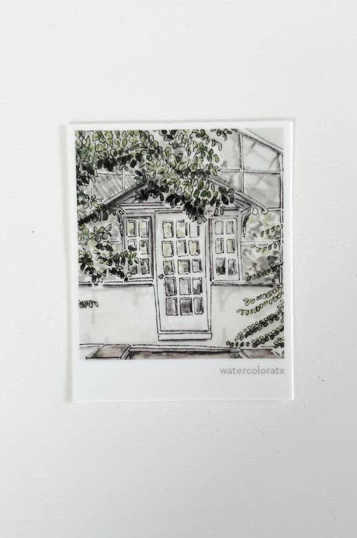 greenhouse polaroid sticker