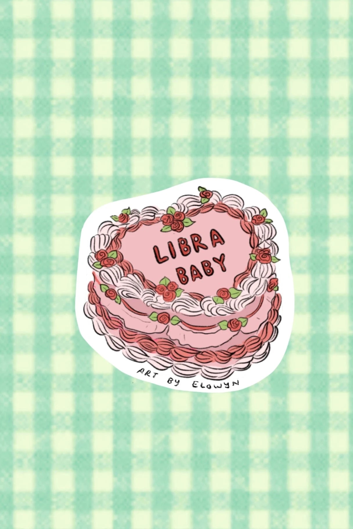 zodiac cake sticker - libra