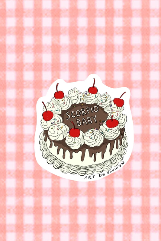 zodiac cake sticker - scorpio