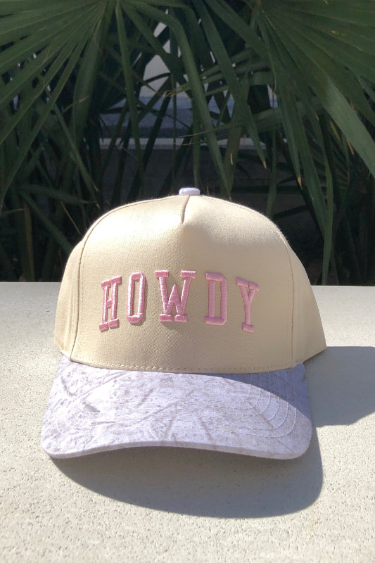 two tone hat - howdy