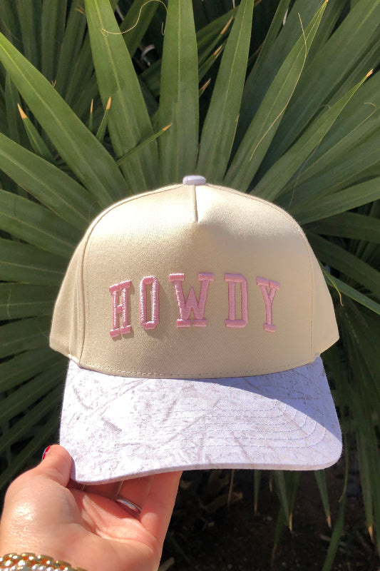 two tone hat - howdy
