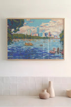 lady bird lake austin print | el baker