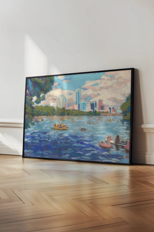 lady bird lake austin print | el baker