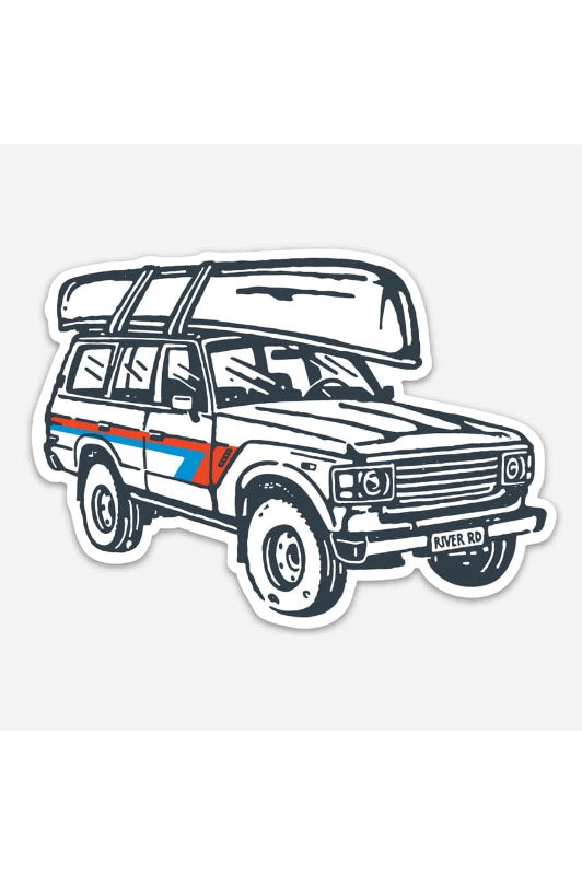 river road clothing co sticker - land cruiser