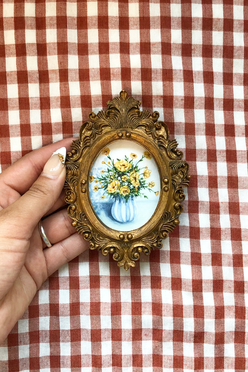 mini gallery magnet - marigolds
