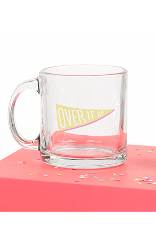 glass mug - over it af