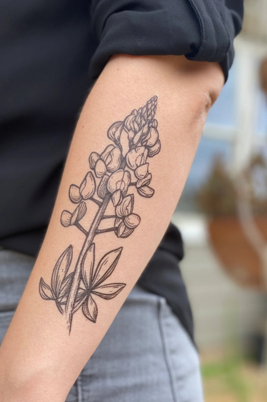 bluebonnet temporary tattoo