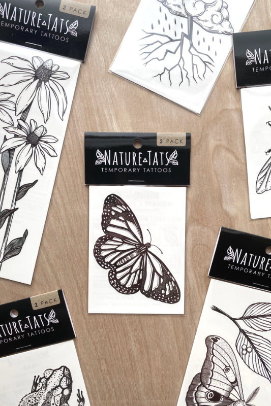 monarch butterfly temporary tattoo