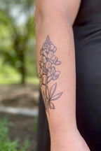 bluebonnet temporary tattoo