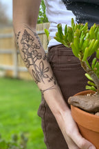 bluebonnet temporary tattoo