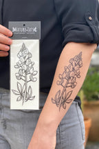 bluebonnet temporary tattoo