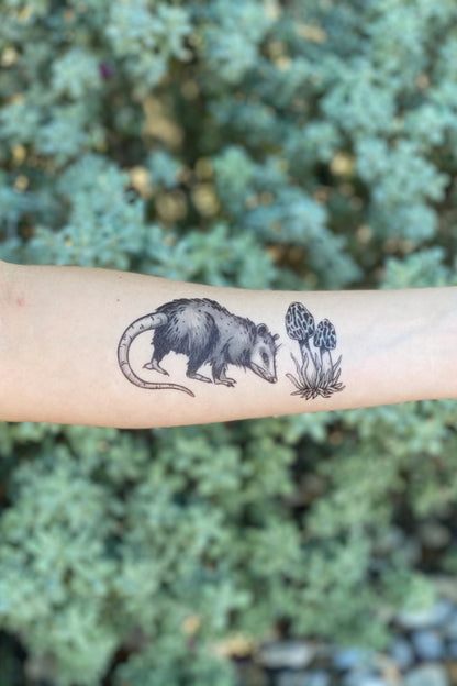 opossum temporary tattoo
