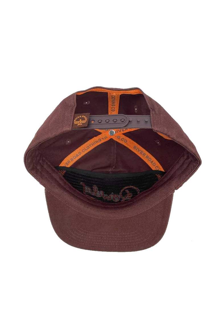 kids rowdy snapback hat - brown
