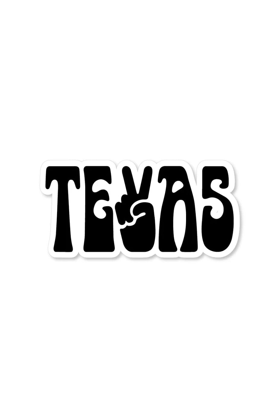 river road clothing co sticker - peace tx