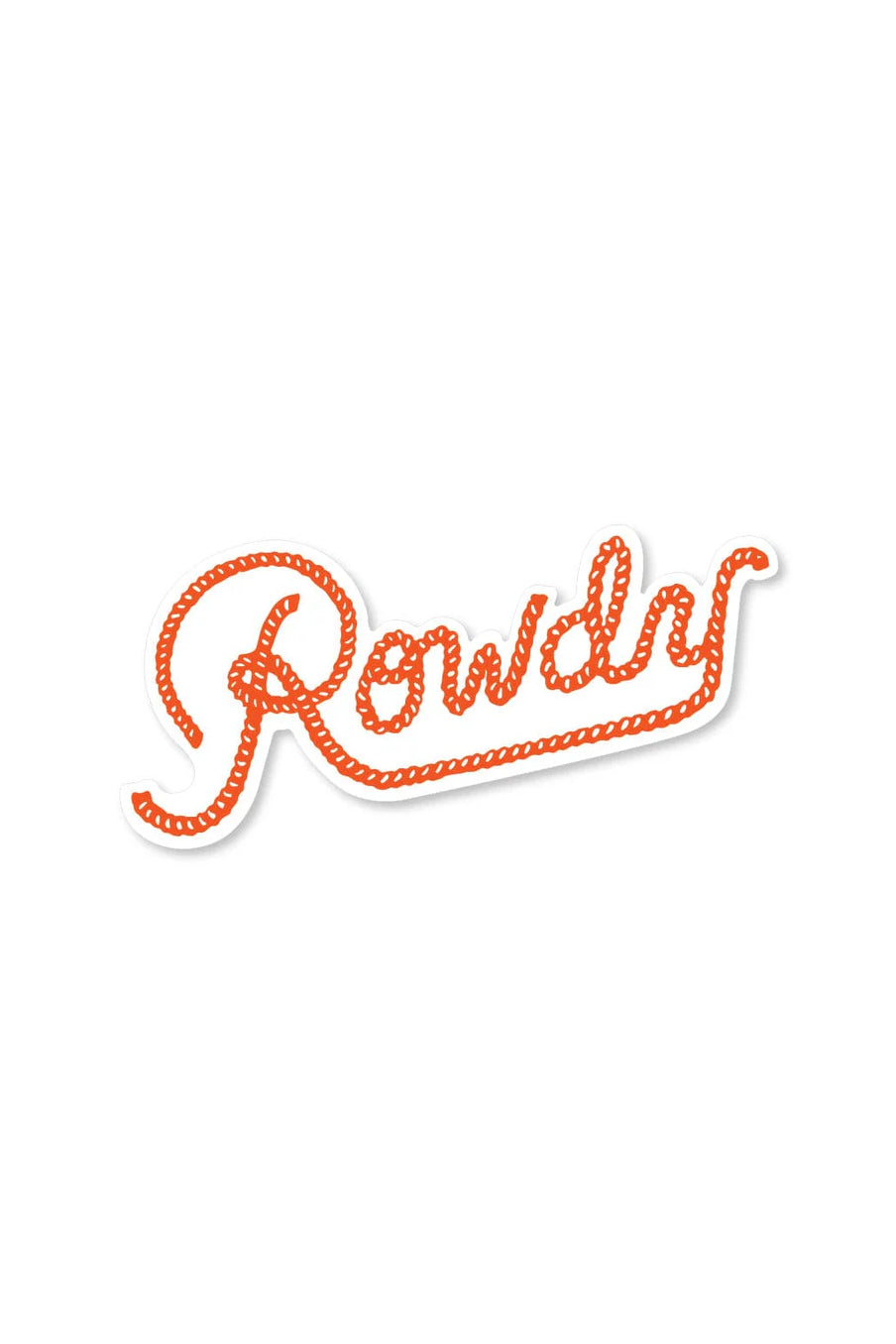 river road clothing co sticker - rowdy