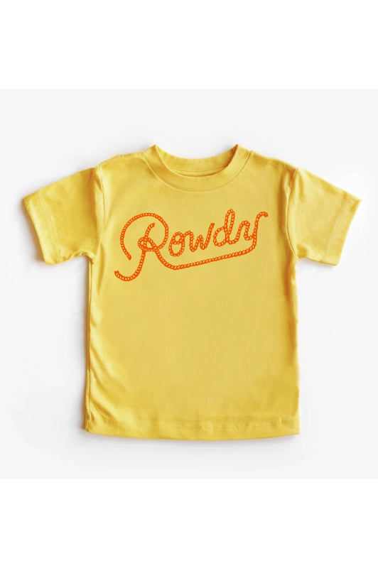 kid's tee rowdy - yellow
